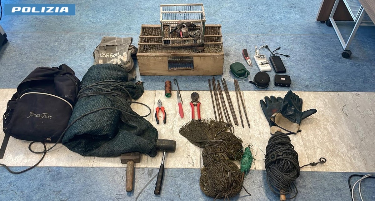 Bracconaggio - sequestro materiale Polizia