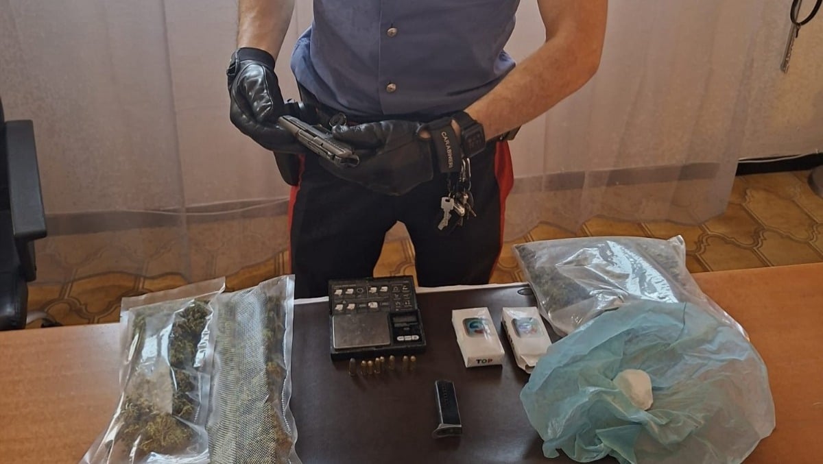 Blitz dei Carabinieri ad Ardea: sequestrati mezzo chilo di droga e un'arma clandestina. - 