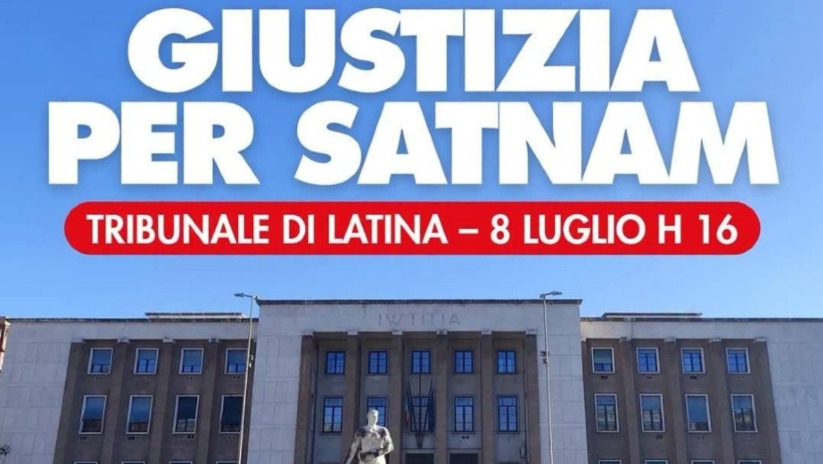 Latina scende in piazza per Satnam Singh: anche l’Anpi al presidio davanti al Tribunale. - 