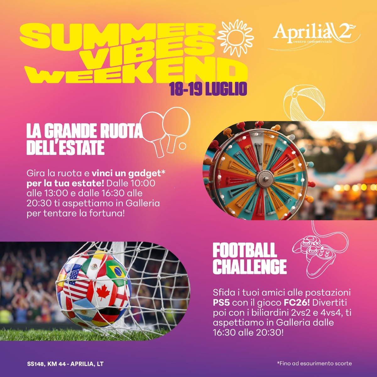 Ad Aprilia2 arriva il Summer Vibes Weekend. A seguire le Twin Sisters - 