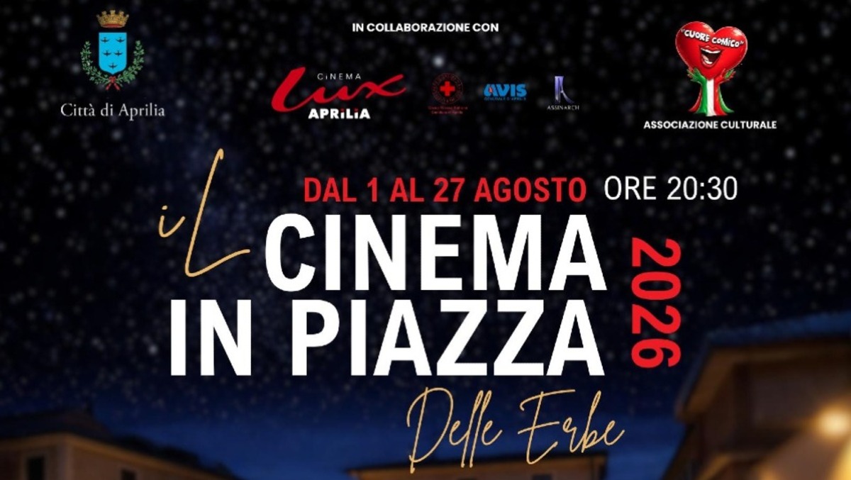 Aprilia - “Cinema Sotto le Stelle”: stasera "Follemente" - 