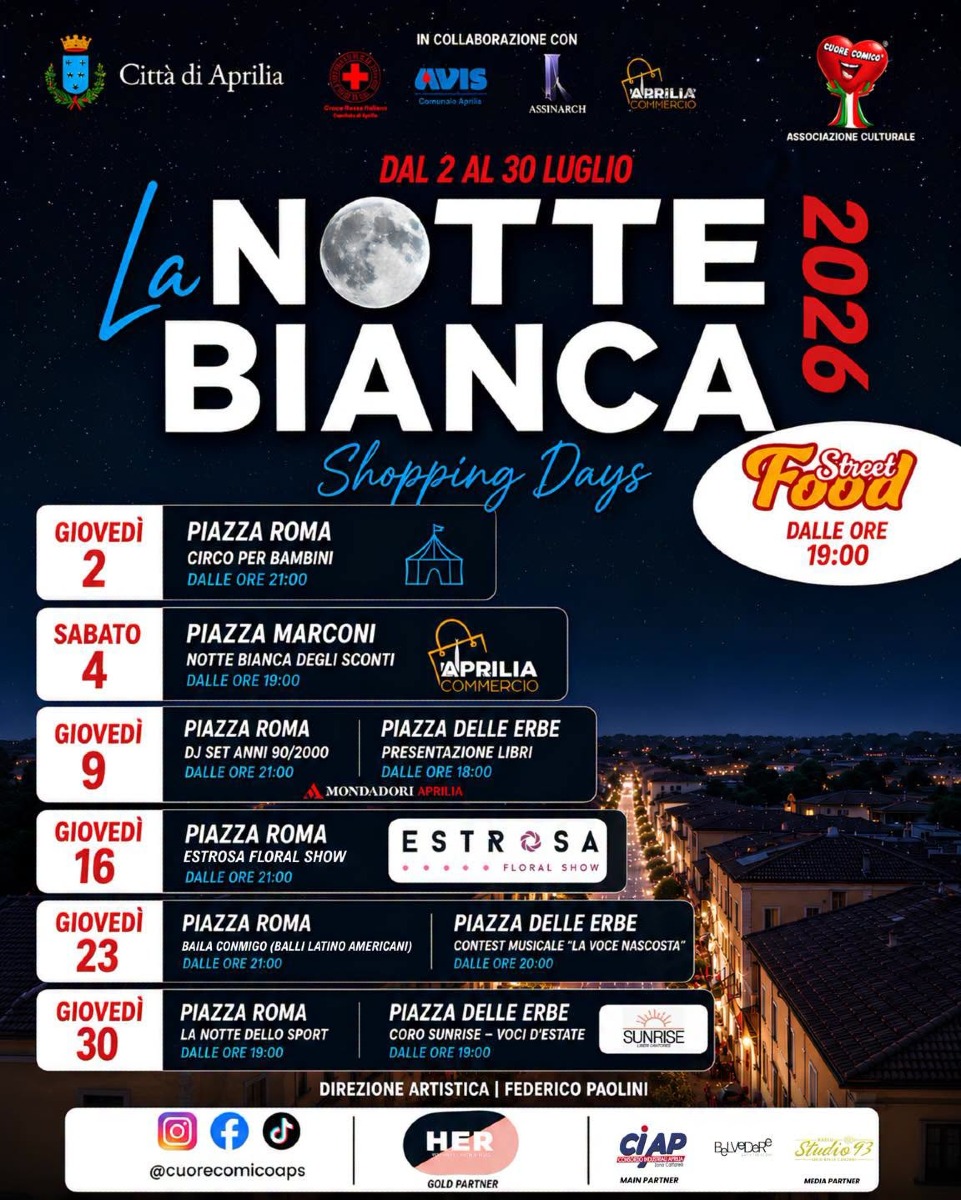 Notti Bianche Aprilia - Shopping Days