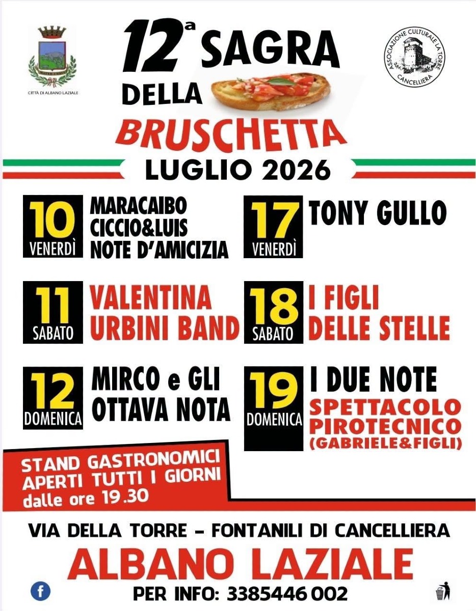 Sagra Bruschetta Cancelliera - Albano2026