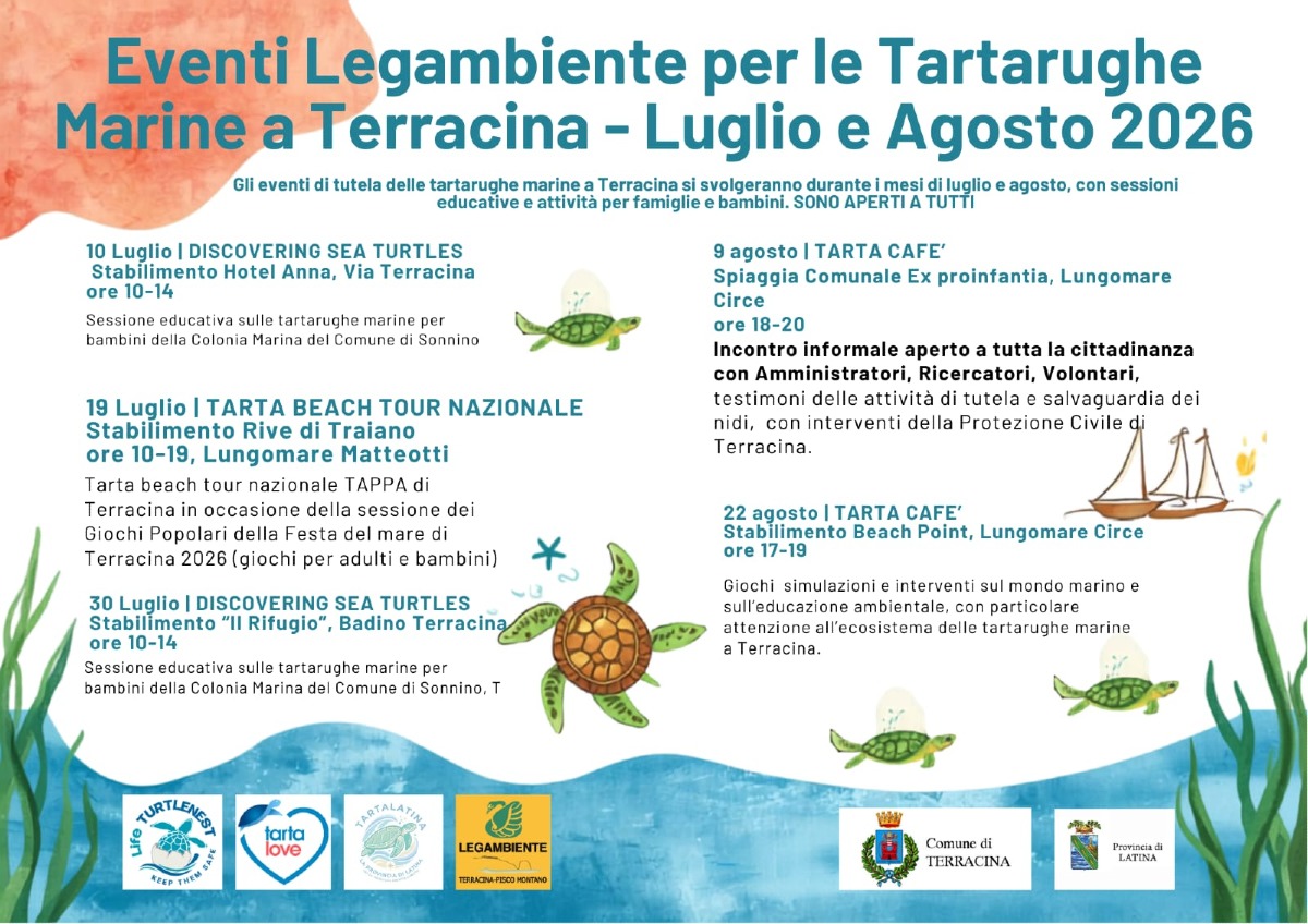 Legambiente Terracina - tartarughe Caretta caretta