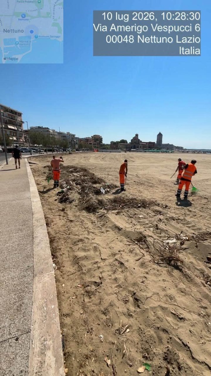 Nettuno - bonifica Spiaggia delle Sirene