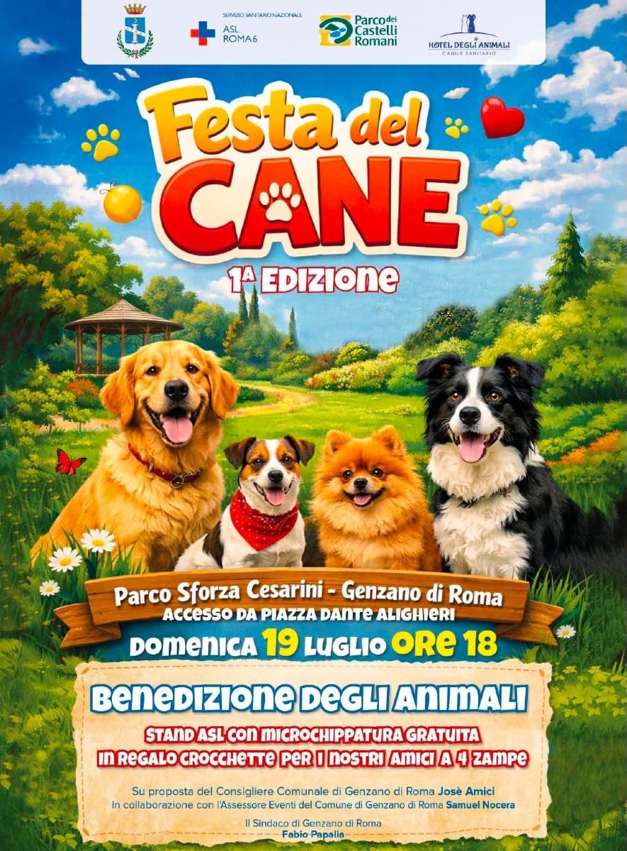 Festa del cane Genzano_locandina