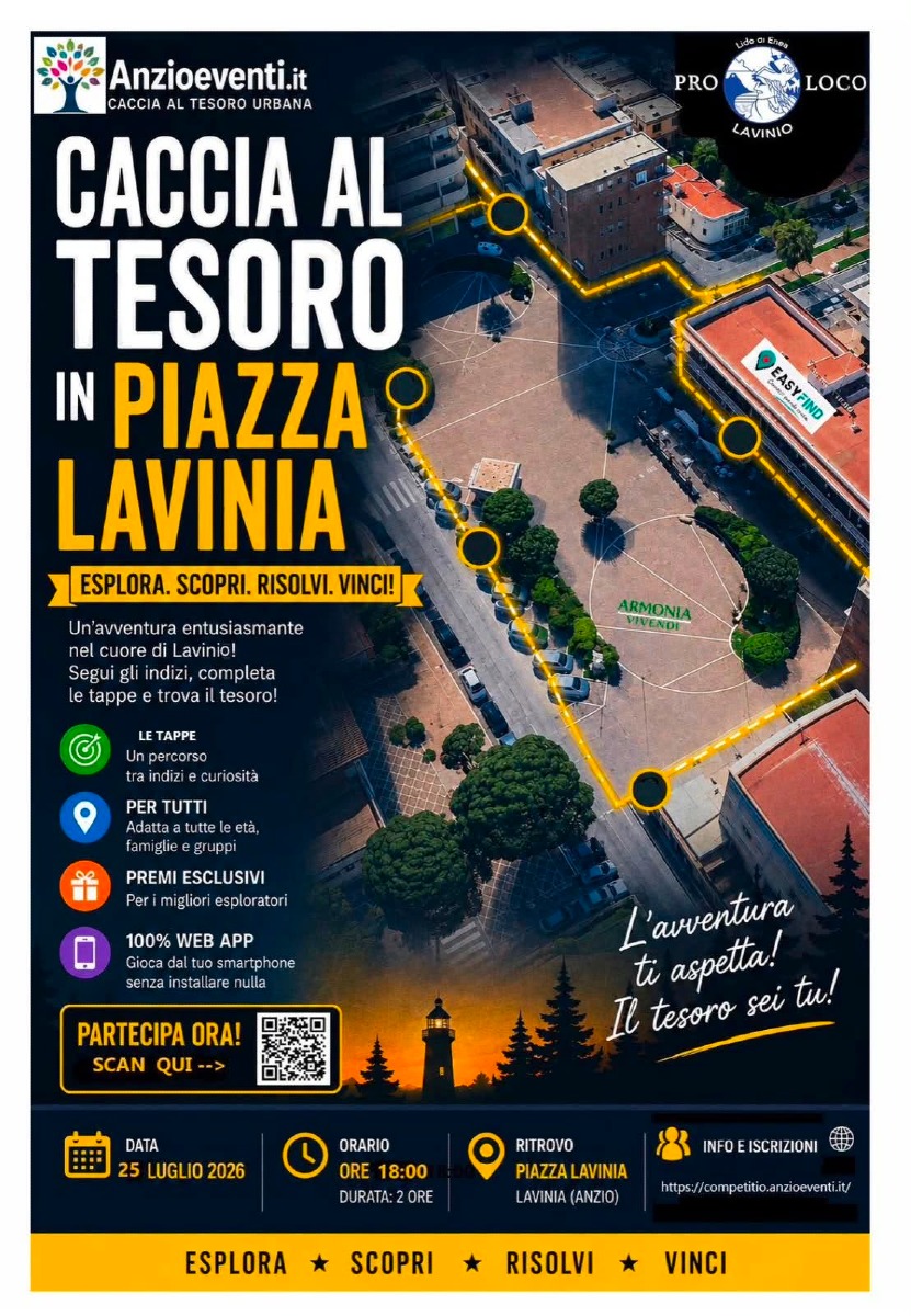 Caccia al tesoro Lavinio - locandina