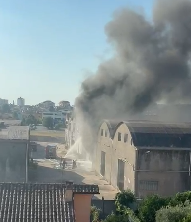 Incendio ex Freddindustria Aprilia
