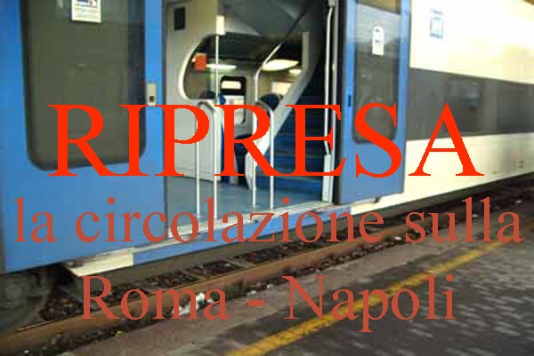 Ripresa la circolazione sulla Roma - Napoli via Formia - 