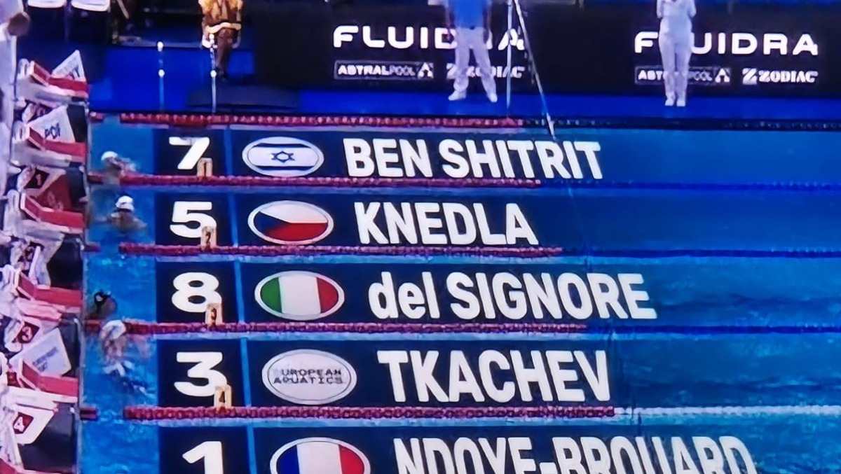 Europei di nuoto di Parigi, 200 dorso: Del Signore è ottavo - 