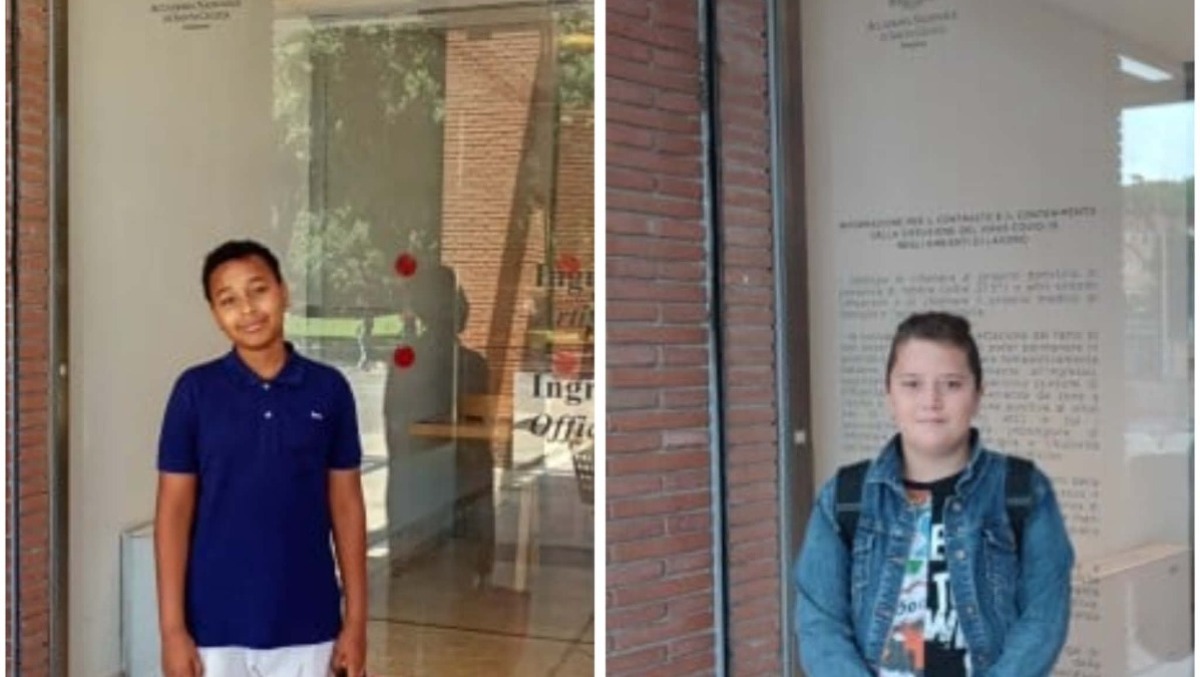 Aprilia - Due giovani trombettisti entrano alla Juniorchestra di Santa Cecilia - Foto dal blog dell'Istituto Gramsci