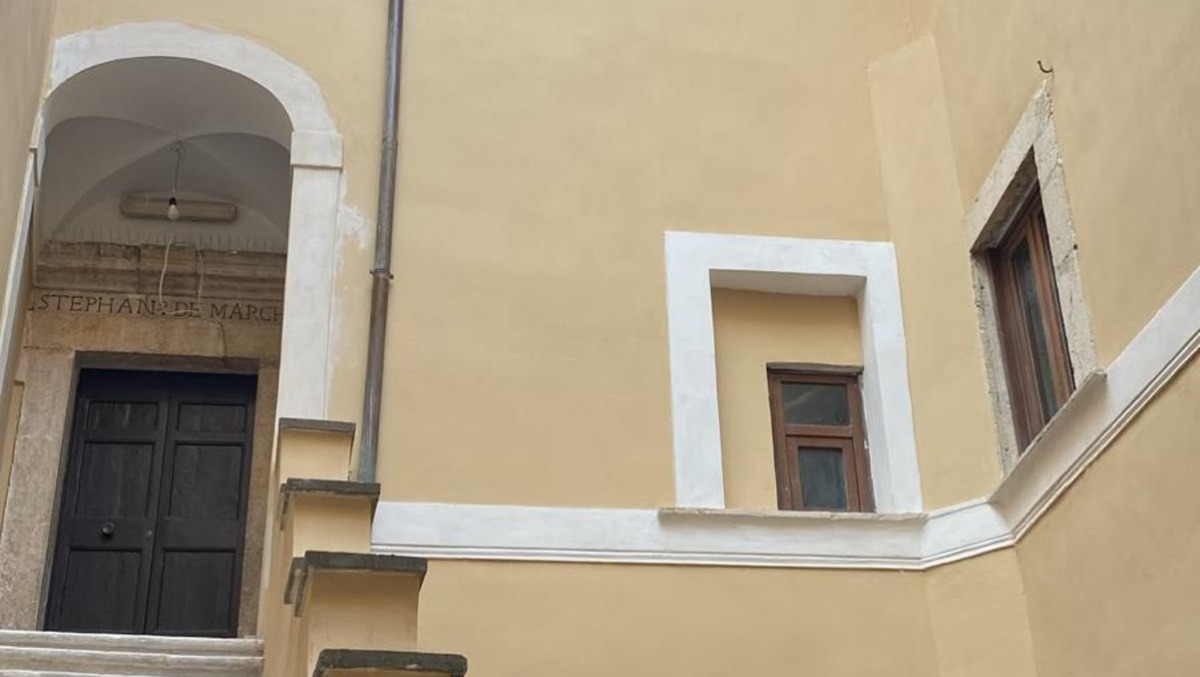 Palazzo Caetani a Sermoneta, completato il restauro delle facciate interne - 