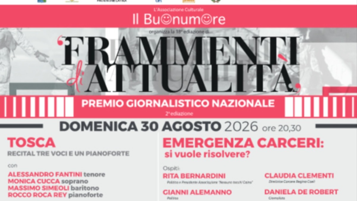 "Frammenti di attualità", a Cori tra teatro e dibattito. Al via anche il Premio Giornalistico Nazionale - 