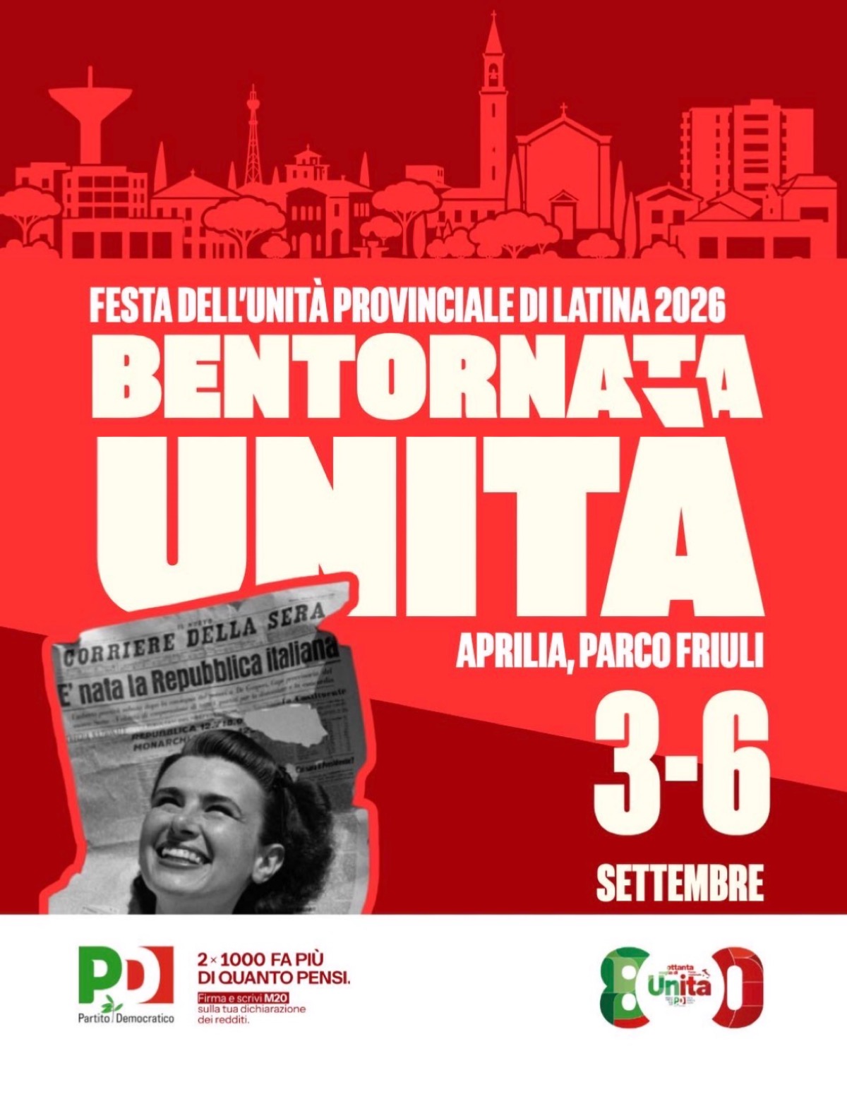  Festa dell’Unità Provinciale, dopo 7 anni sarà ad Aprilia  - 