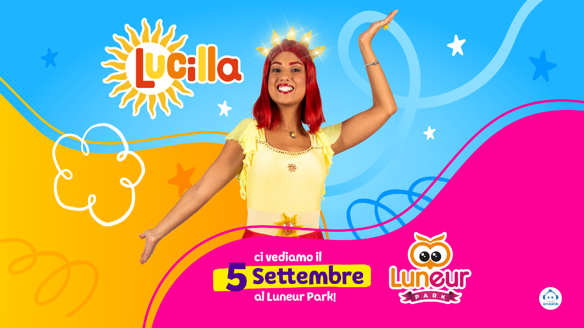 Lucilla arriva al Luneur Park: il 5 settembre doppio show dal vivo e Meet & Greet con la star dei bambini. - 
