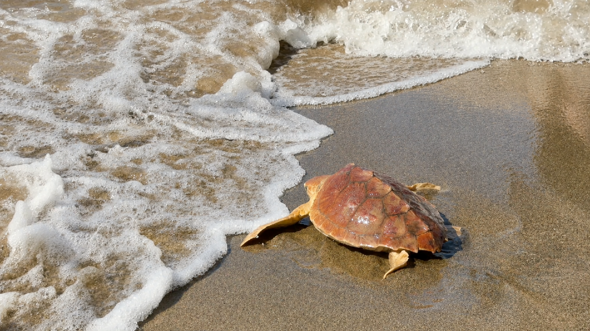 "Fortuna" è tornata in mare, rilasciata a Palidoro la giovane tartaruga curata a Zoomarine - 