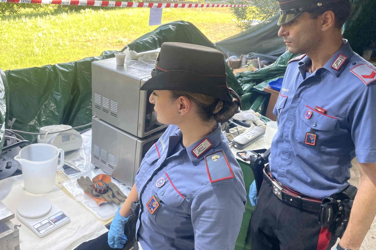 Raffineria di cocaina a Latina 