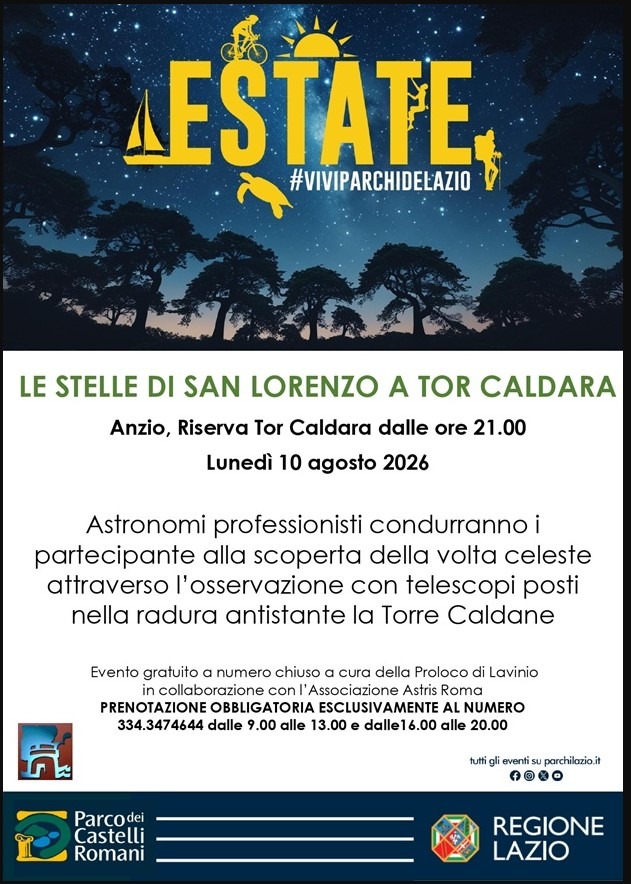 !0 agosto, le stelle di San Lorenzo