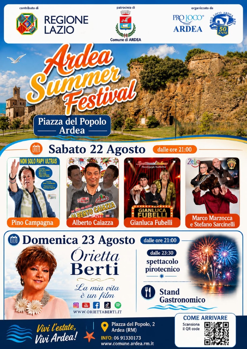 Ardea Summer Festival Locandina 22-23 agosto