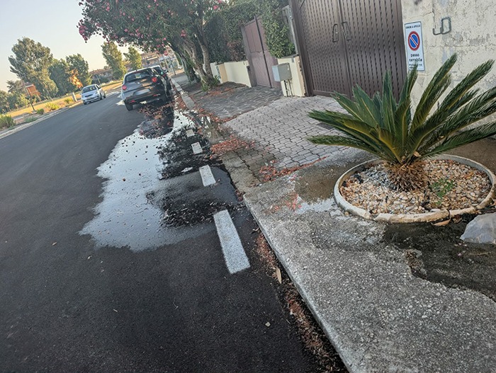 Perdite acqua Via Cherubini Aprilia