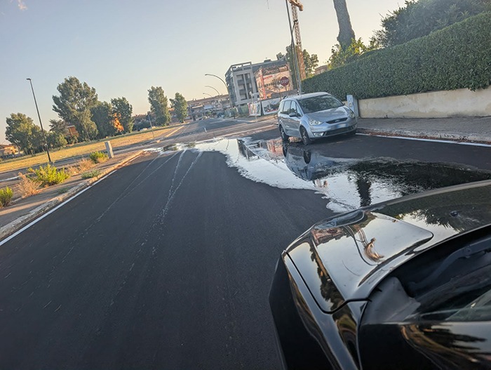 Perdite acqua Via Cherubini Aprilia