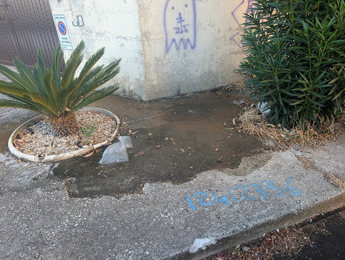 Perdite acqua Via Cherubini Aprilia