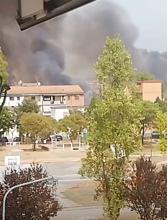 Incendio via Milazzo_Campo Boario Latina