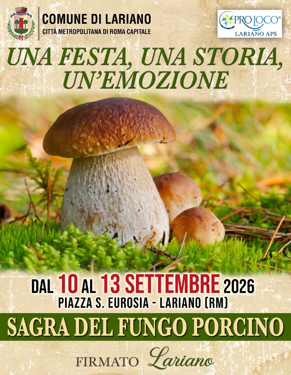 Sagra del fungo porcino Lariano_loc 2026