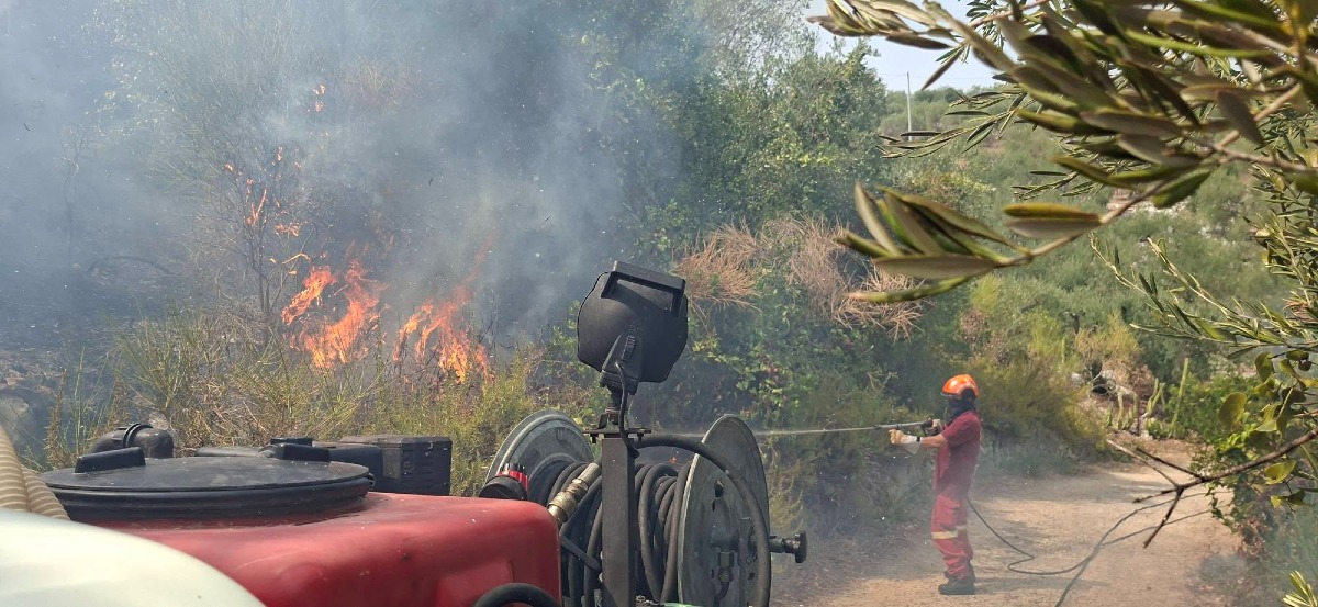Incendi tra Priverno e Sezze - Protezione Civile