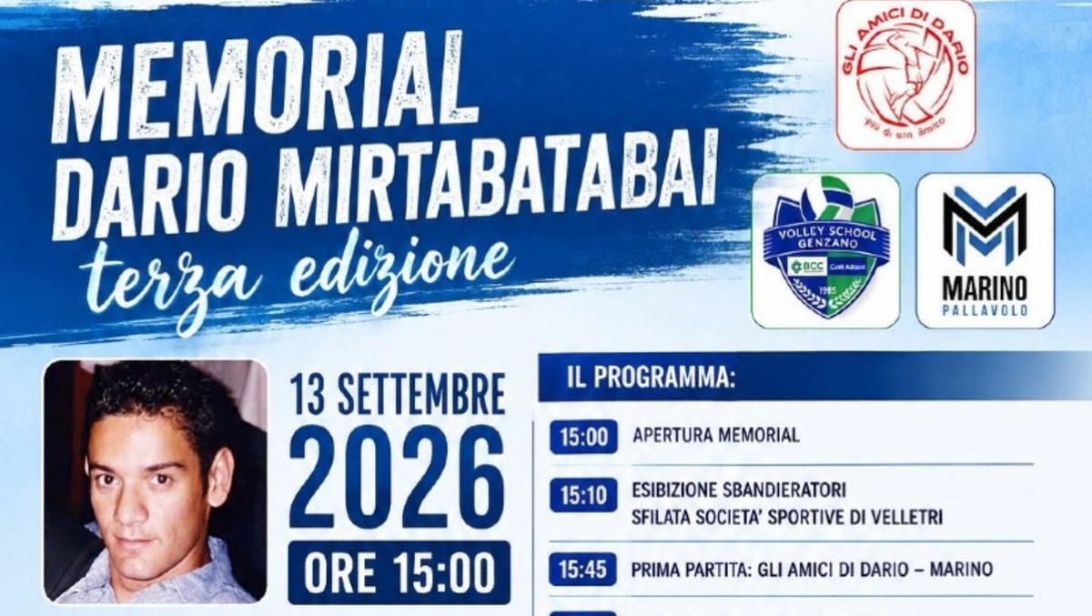 Trent’anni dopo, Velletri ricorda Dario Mirtabatabai con la pallavolo ed il sostengo alla ricerca. - 