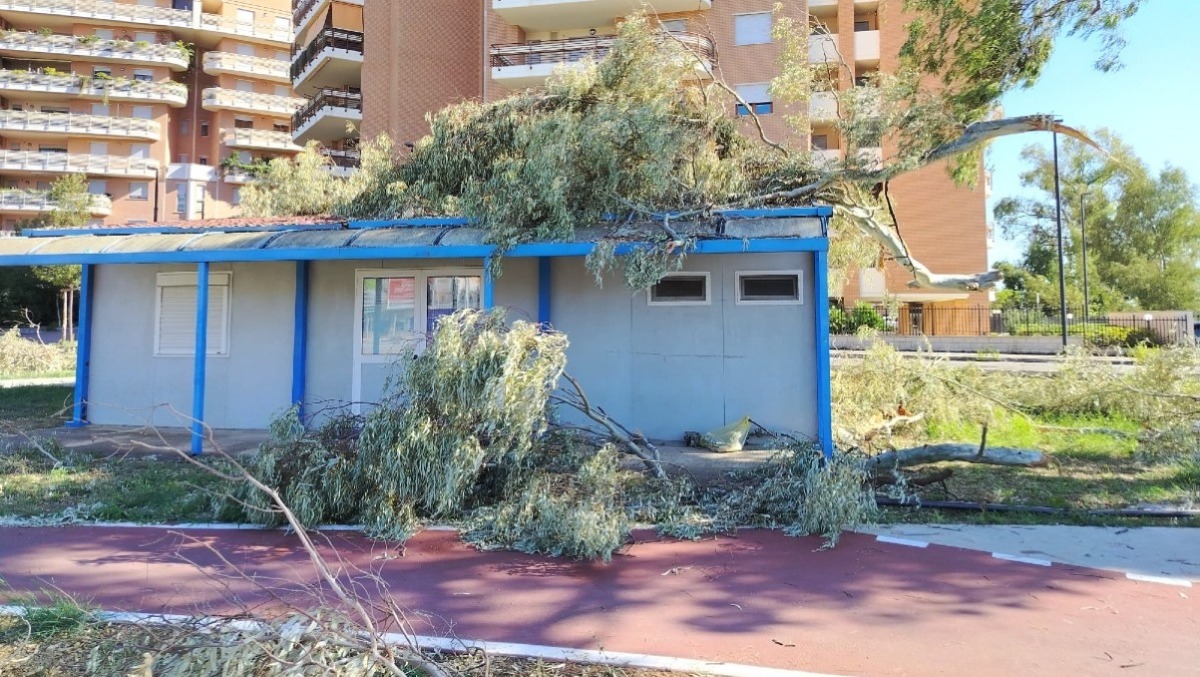 Danni per il maltempo alla casetta delle associazioni di via Carroceto, l'Alfa mette l'area in sicurezza. - 