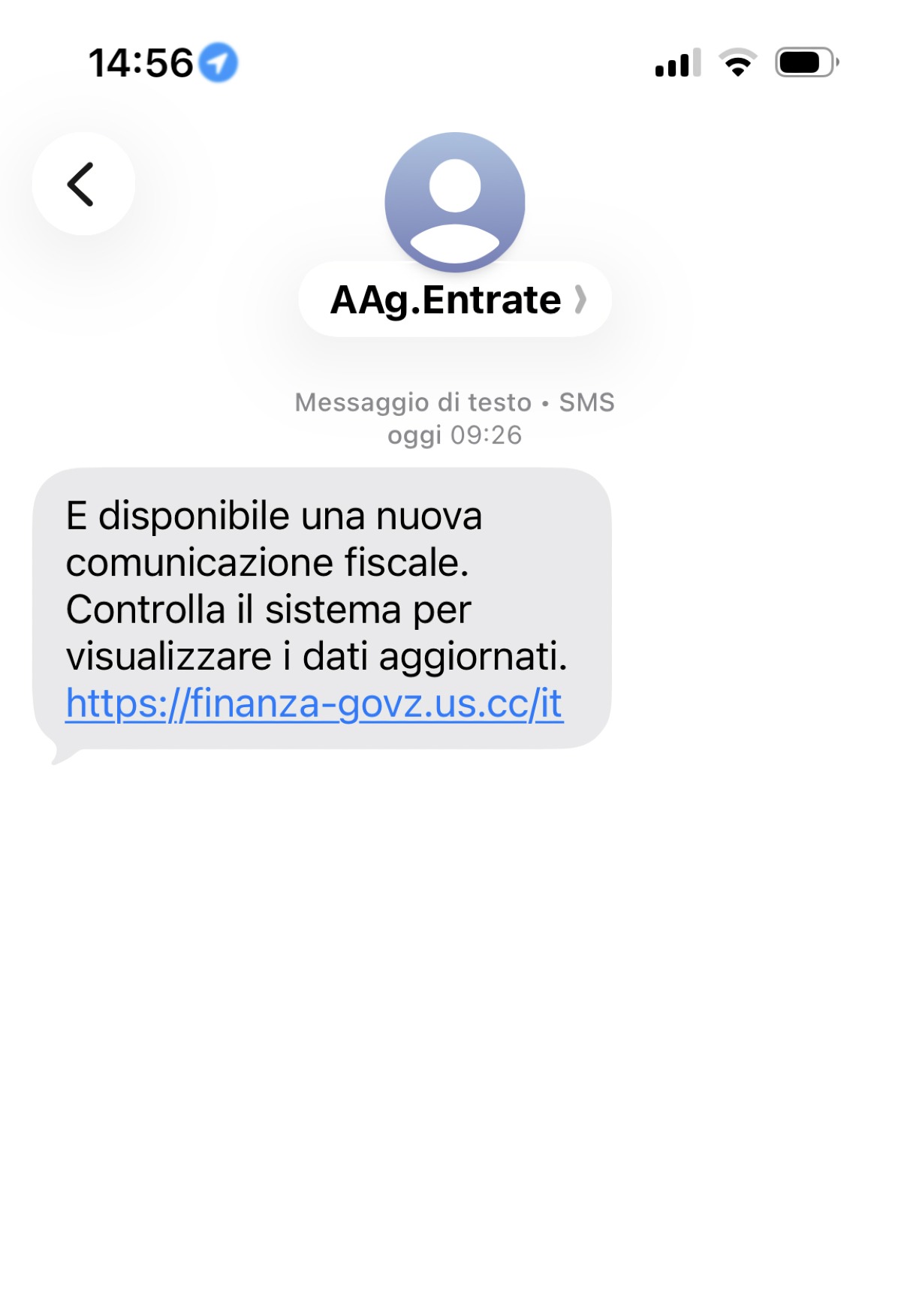 Falso SMS dell’Agenzia delle Entrate: allarme truffa anche ad Aprilia, ecco come difendersi - 
