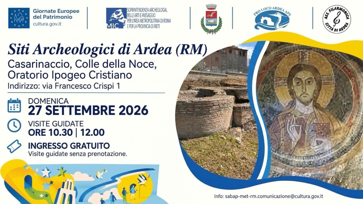Ardea apre i suoi tesori: visite guidate gratuite ai siti archeologici  - 