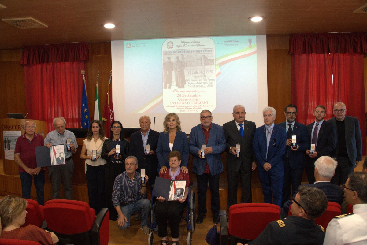 Internati Italiani, medaglia d'onore a 9 pontini: tre sono di Aprilia - 