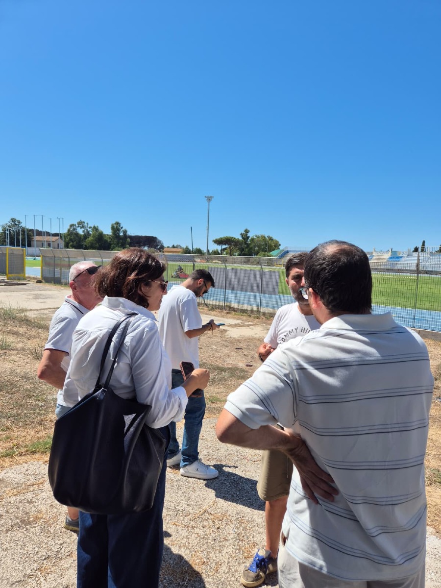 Stadio Bruschini di Anzio - sopralluogo