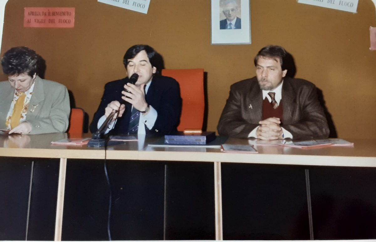 Inaugurazione Caserma Vigili del fuoco Aprilia 1991