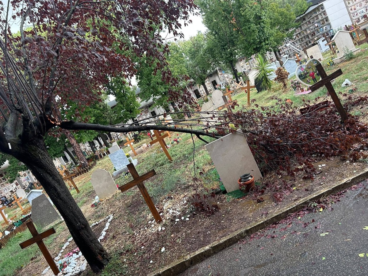 Cimitero Aprilia_danni maltempo