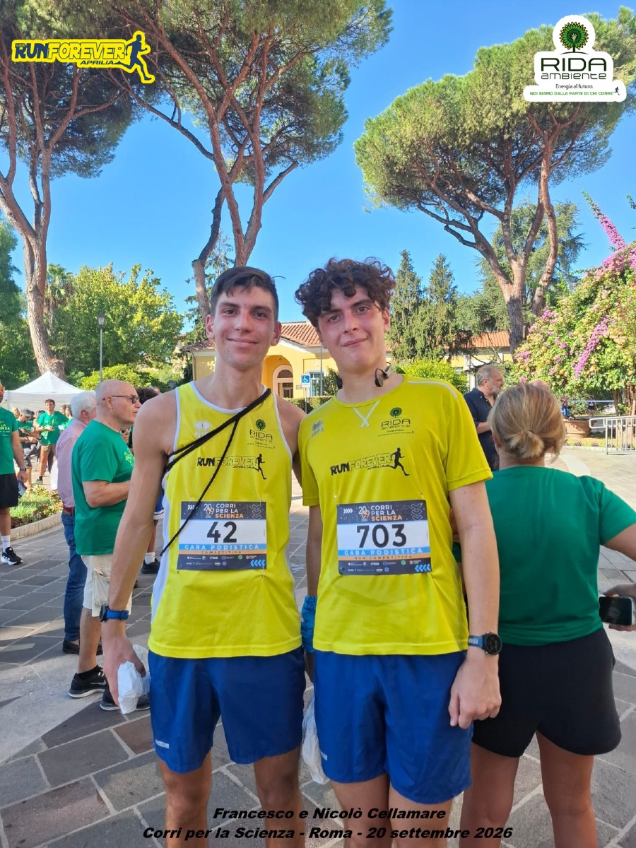 Franceso e Nicolò Cellamare - Runforever Aprilia