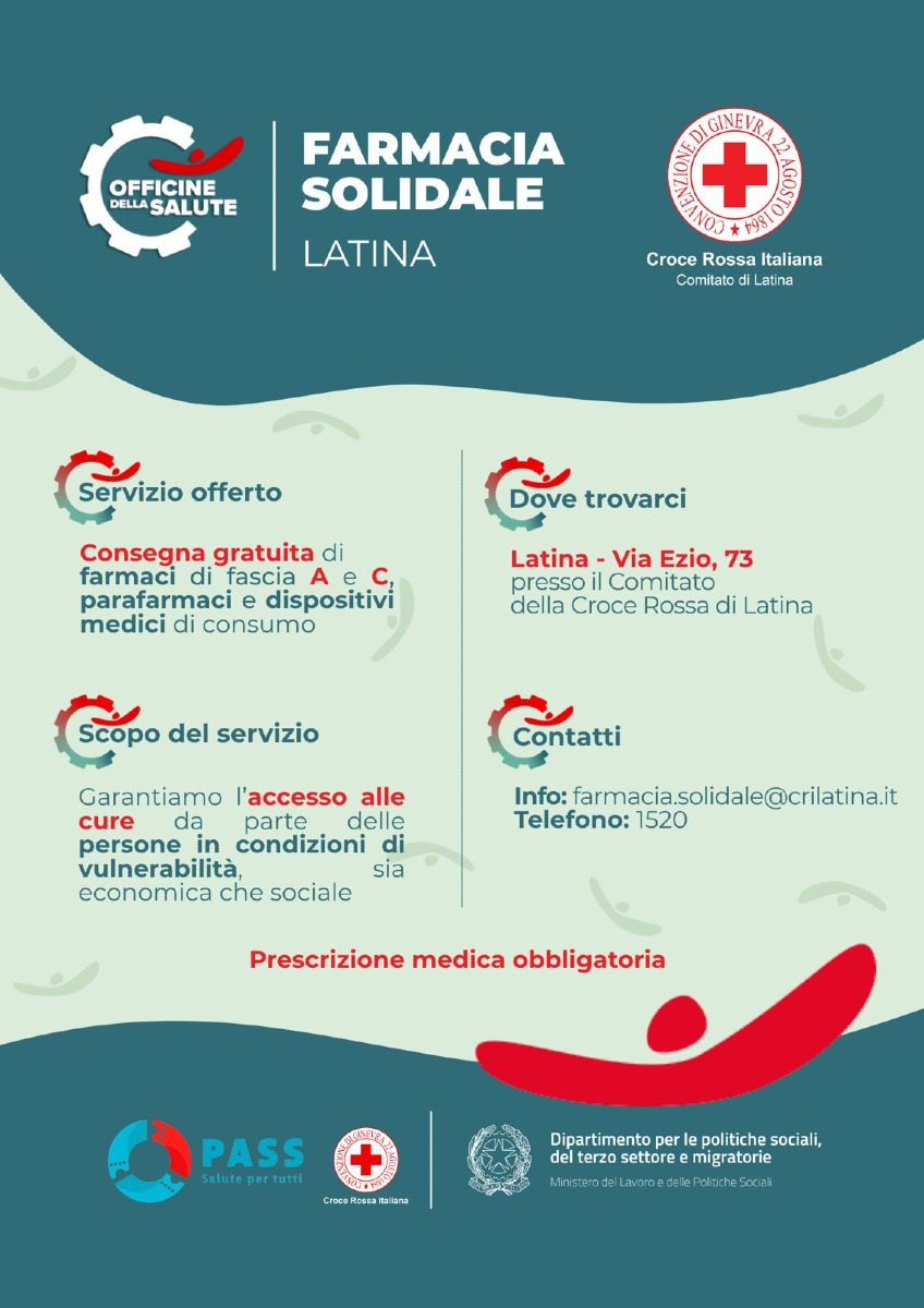 Croce Rossa Latina - FARMACIA SOLIDALE