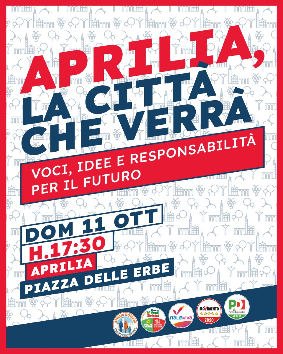 Aprilia la città che verrà_loc Coalizione Progressista