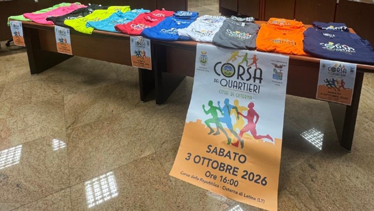“Corsa dei quartieri 2026” oggi a Cisterna: lo start questo pomeriggio. - 