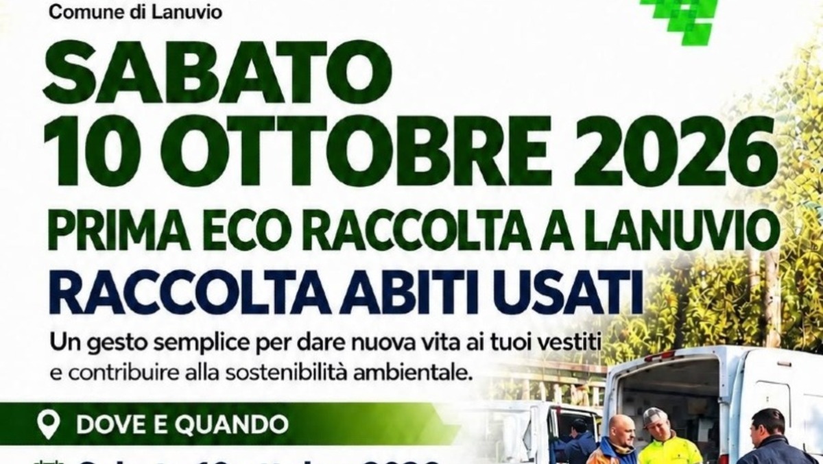 Lanuvio, a Campoleone arriva la prima Eco Raccolta di abiti usati. - 