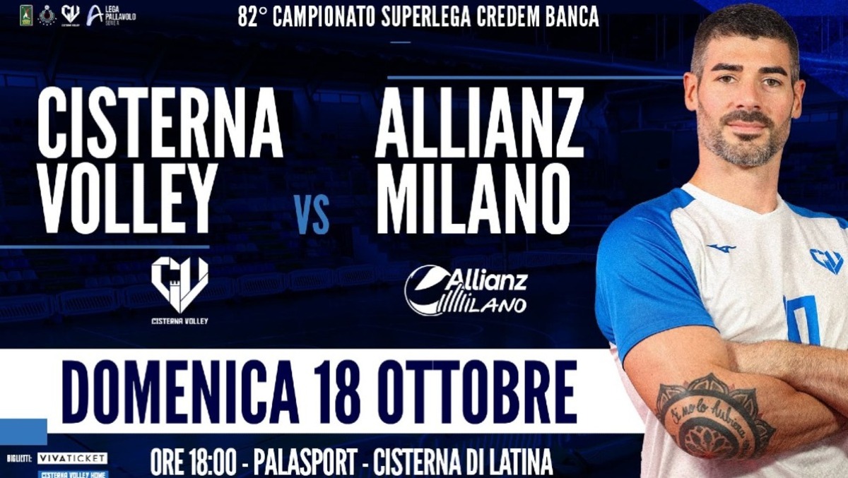 Superlega, campionato al via. Cisterna parte dalla gara casalinga contro l’Allianz Milano. - 