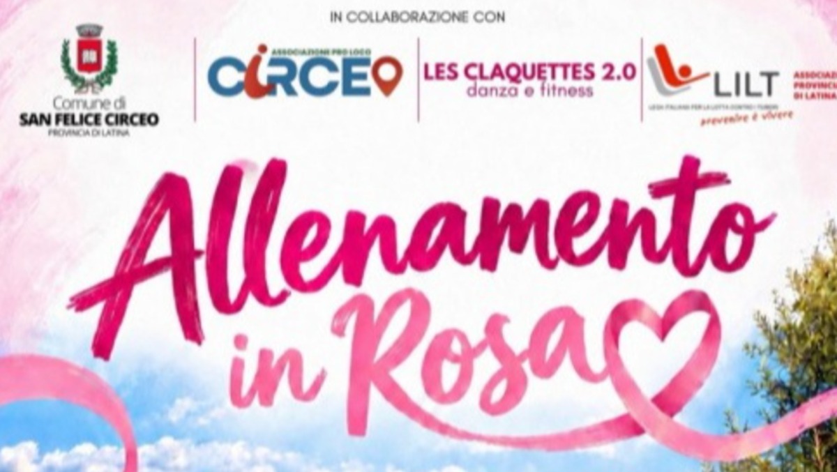 "Allenamento in rosa" a San Felice Circeo per la prevenzione del tumore al seno. - 