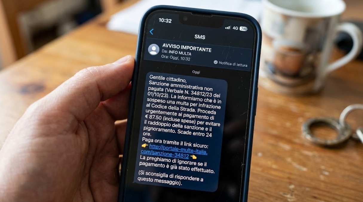 Sms truffa, Aci: “Ignorare il messaggio che invita al pagamento delle multe” - 