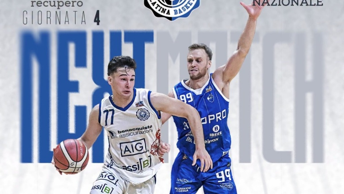 Basket B Nazionale: Latina stasera in campo per il recupero della quarta giornata. - 