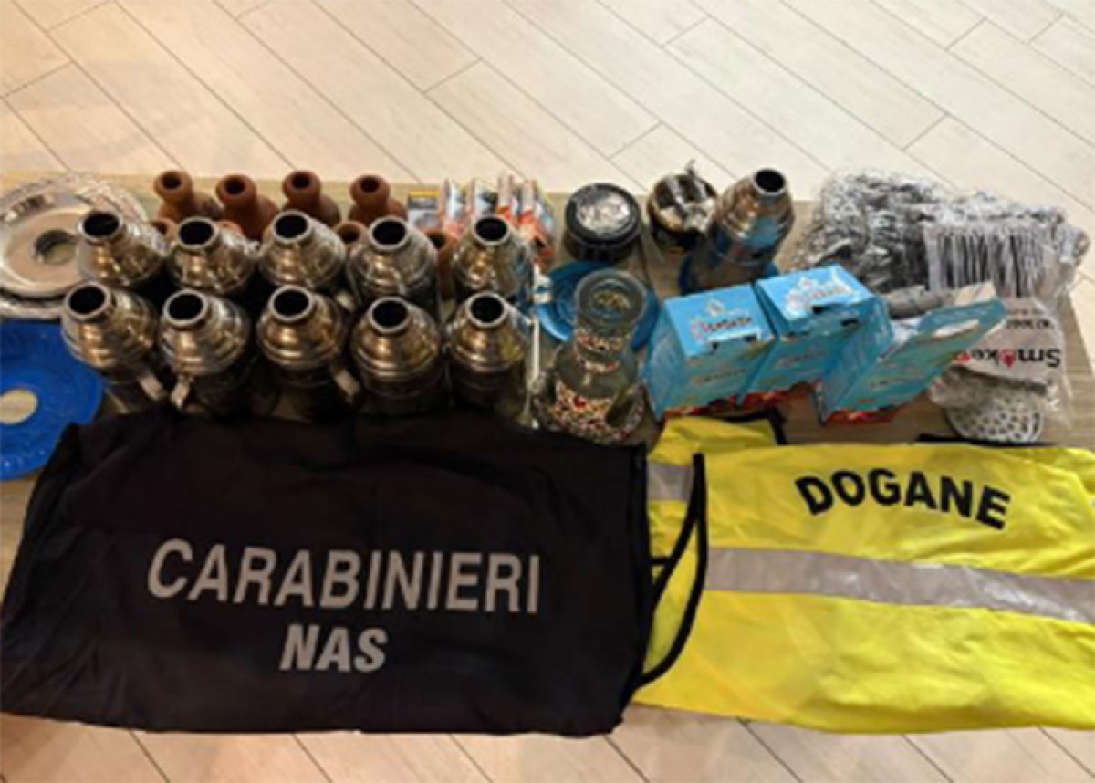 Latina - Shisha bar senza autorizzazione e tabacchi di contrabbando, scatta il sequestro
