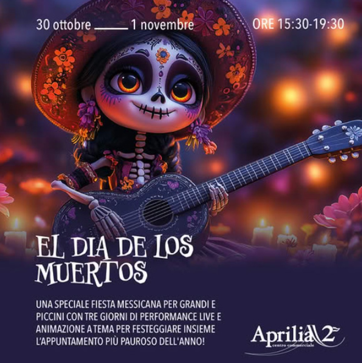 Halloween ad Aprilia2: la magia del "Dia de los Muertos" tra musica, colori e dolci - 