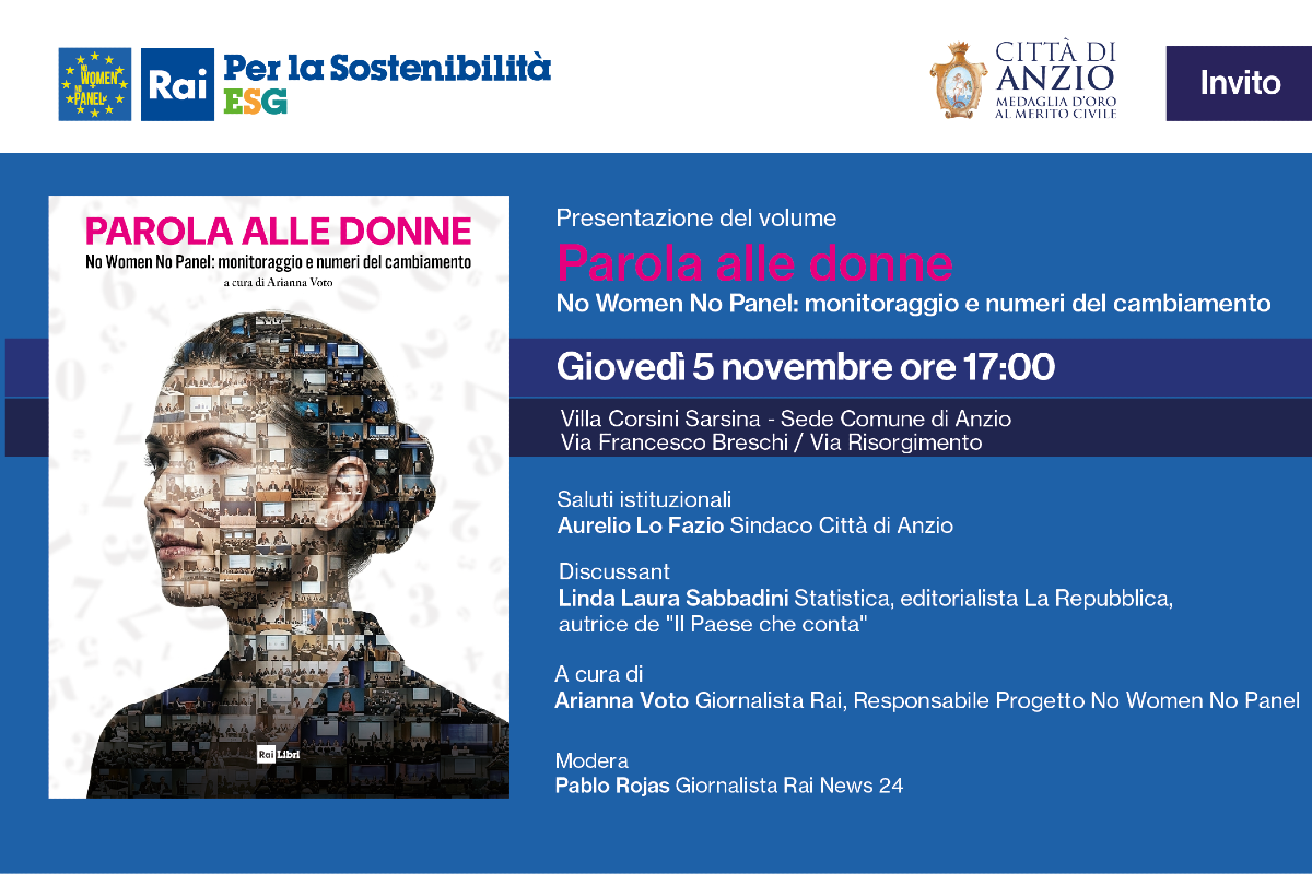 “Anzio che legge”, il 5 novembre "Parola alle donne" - 