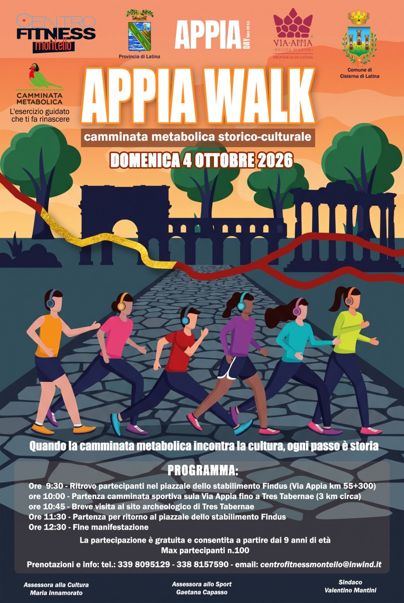 APPIA WALK Cisterna - locandina 4 ott 2026
